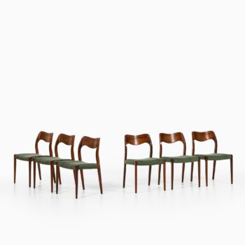 Niels O. Møller dining chairs model 71 at Studio Schalling