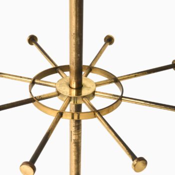 Coat hanger in brass produced in Sweden at Studio Schalling