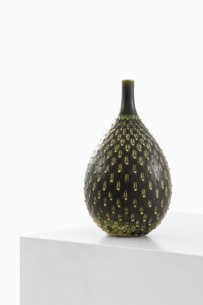 Stig Lindberg ceramic vase by Gustavsberg at Studio Schalling