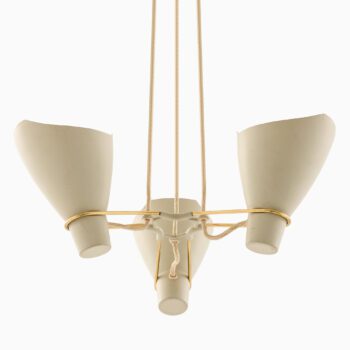 Ceiling lamp in lacquered metal and brass at Studio Schalling