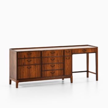Frode Holm bureau in rosewood and brass at Studio Schalling