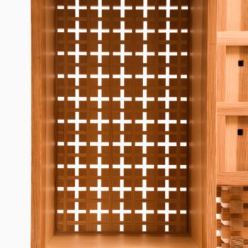 Gustav Aliki cabinet 'Brut' in pine at Studio Schalling