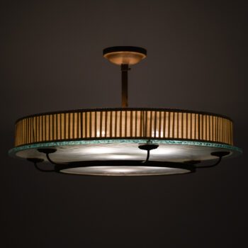 Ceiling lamp in glass from the 1940's at Studio Schalling