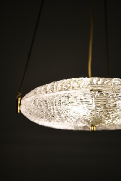 Carl Fagerlund ceiling lamp by Orrefors at Studio Schalling