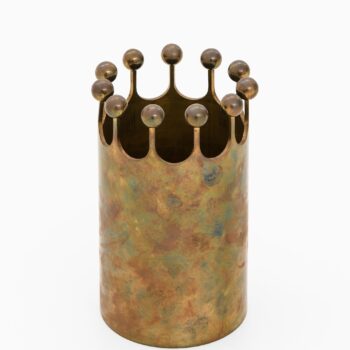Pierre Forsell vase in brass by Skultuna at Studio Schalling