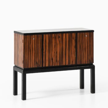 Sideboard in zebrano and black lacquered wood at Studio Schalling