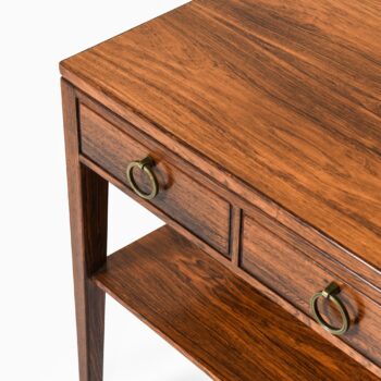 Bedside / side tables in rosewood and brass at Studio Schalling