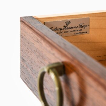 Bedside / side tables in rosewood and brass at Studio Schalling