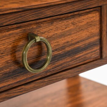 Bedside / side tables in rosewood and brass at Studio Schalling