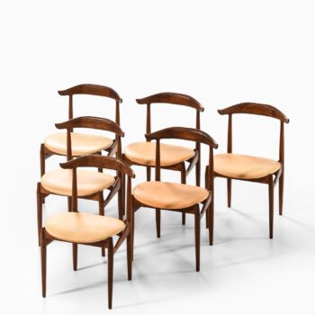 Knud Færch dining chairs model 215 at Studio Schalling