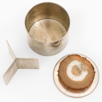 Estrid Ericson jar in pewter and stone at Studio Schalling