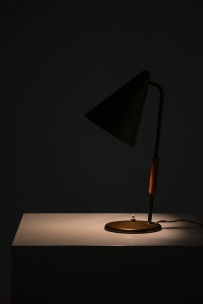 Danish table lamp in brass at Studio Schalling