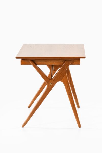 Desk in teak, oak and brass at Studio Schalling