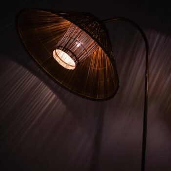 Pair of floor lamps attributed to Paavo Tynell at Studio Schalling
