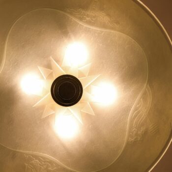 Rare ceiling lamp / flush mount in glass at Studio Schalling