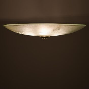 Rare ceiling lamp / flush mount in glass at Studio Schalling
