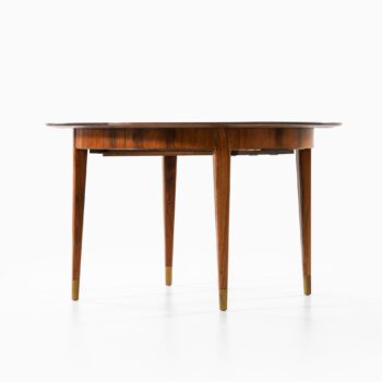 Ernst Kühn dining table in rosewood and brass at Studio Schalling