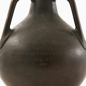 Bronze vase by unknown designer at Studio Schalling