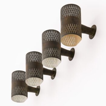 Hans Bergström wall lamps in copper at Studio Schalling