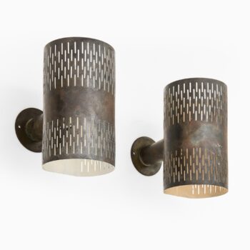 Hans Bergström wall lamps in copper at Studio Schalling