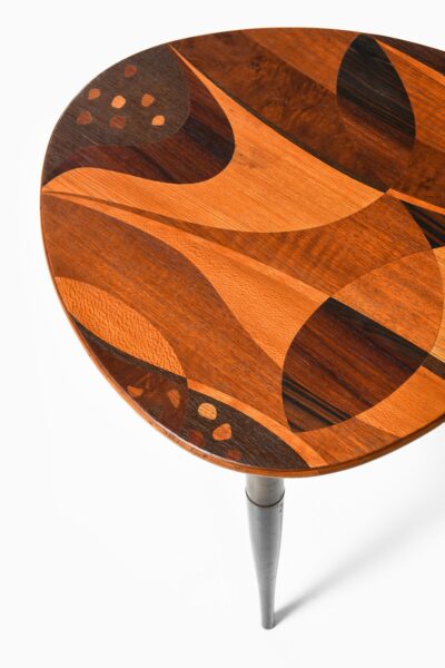 Side table with intarsia by Bodafors at Studio Schalling