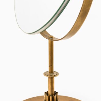 Table mirror in brass at Studio Schalling