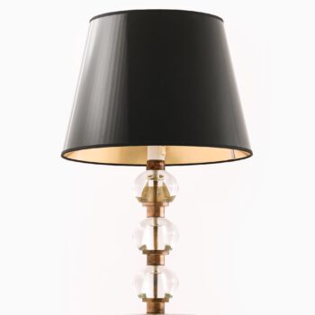 Table lamps in brass and glass at Studio Schalling