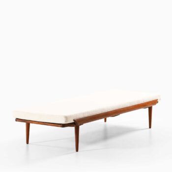 Danish daybed in teak and fabric at Studio Schalling