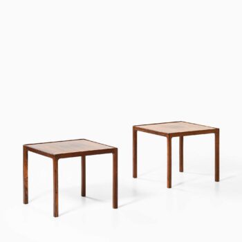 Pair of side tables in rosewood at Studio Schalling