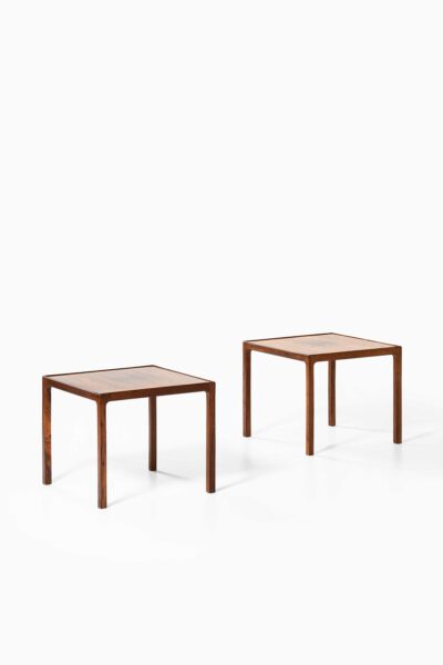 Pair of side tables in rosewood at Studio Schalling