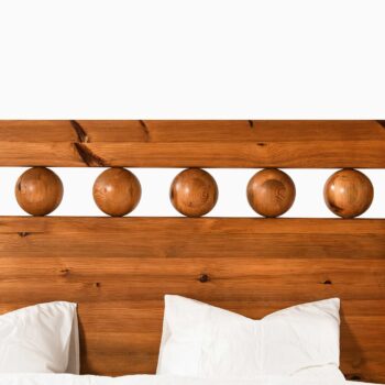 Double bed in pine at Studio Schalling