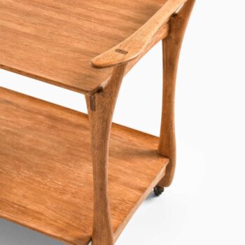Trolley in white washed oak and brass at Studio Schalling