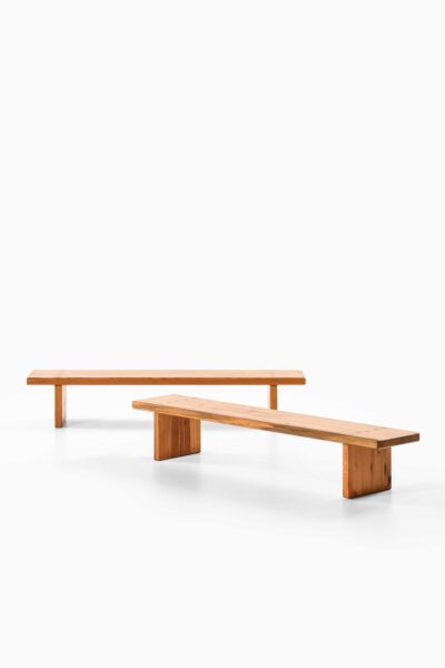 Sven Larsson benches in pine from 1970's at Studio Schalling