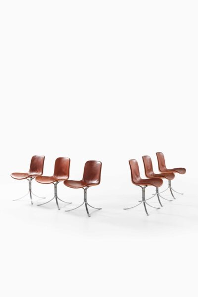 Poul Kjærholm PK-9 dining chairs at Studio Schalling
