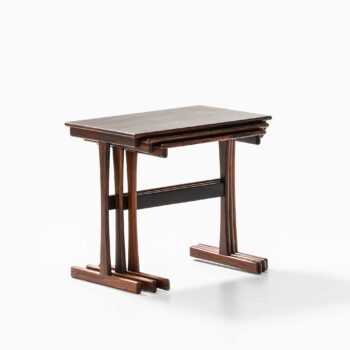 Set of nesting tables in rosewood at Studio Schalling