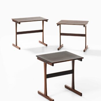 Set of nesting tables in rosewood at Studio Schalling