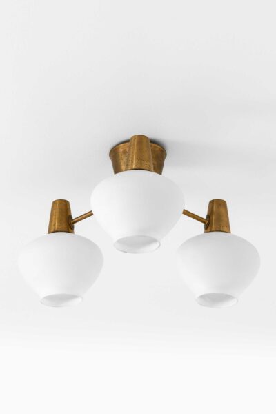 Hans Bergström ceiling lamps in brass at Studio Schalling