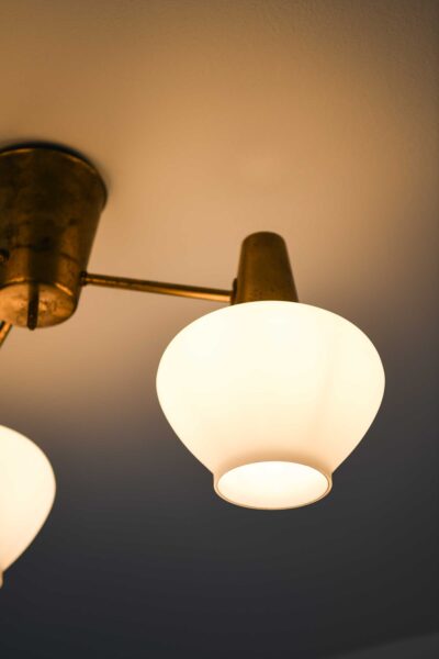 Hans Bergström ceiling lamps in brass at Studio Schalling