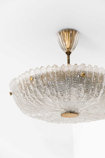 Carl Fagerlund ceiling lamp in brass and glass at Studio Schalling