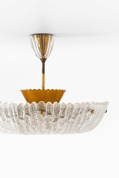 Carl Fagerlund ceiling lamp in brass and glass at Studio Schalling