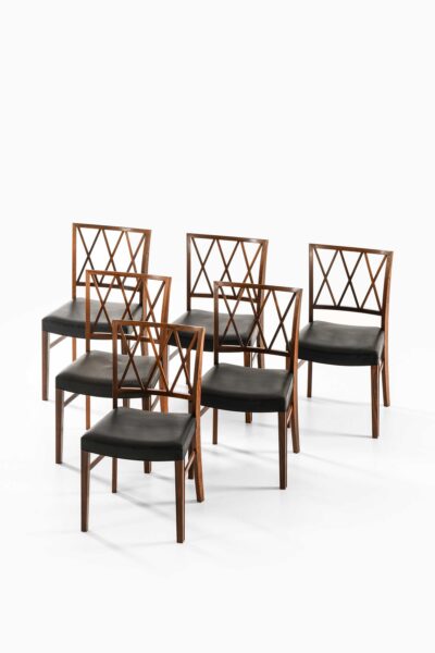 Ole Wanscher dining chairs in rosewood at Studio Schalling