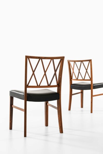 Ole Wanscher dining chairs in rosewood at Studio Schalling