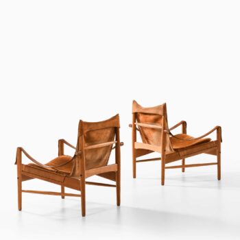Pair of easy chairs by Hans Olsen at Studio Schalling