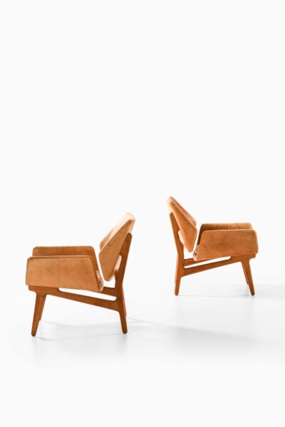 Erik Ostermann easy chairs in natural leather at Studio Schalling