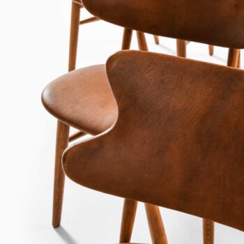 Ib Kofod-Larsen dining chairs in oak at Studio Schalling