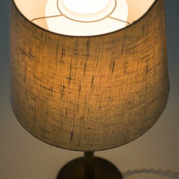 Table lamp in brass and opaline glass at Studio Schalling