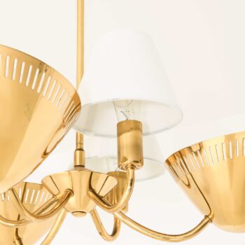 Ceiling lamp in brass produced in Norway at Studio Schalling