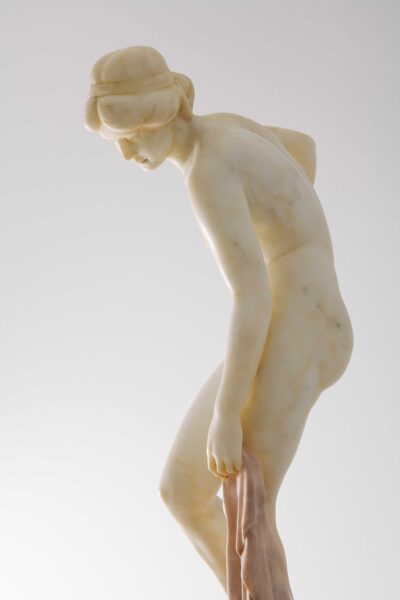 Erich Schmidt-Kestner sculpture in alabaster at Studio Schalling