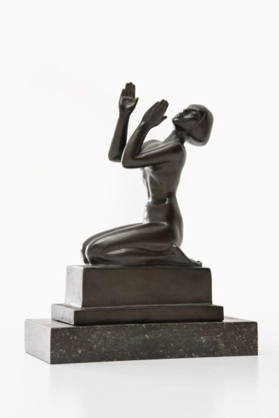 Knut Jern sculpture in bronze by Otto Meyer at Studio Schalling